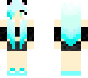 blue haired girl