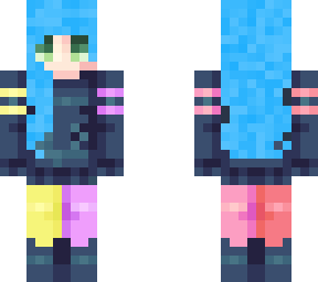 blue haired warrior