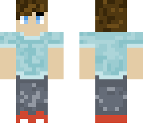 blue shirt male