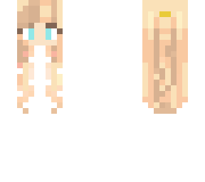 cute blonde ombre hair base | Minecraft Skin