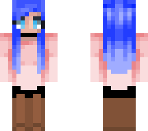 dark blue-haired girl