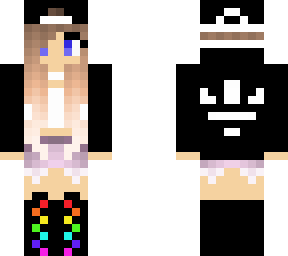 minecraft girl rainbow boots