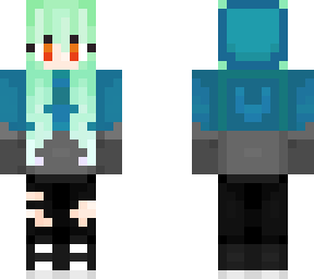 my old skin but blue hoodie