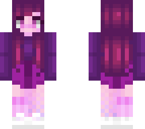 pink and purple galaxy girl