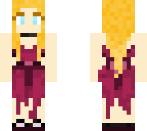 purple dress of girl