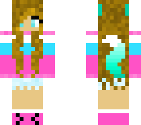 teal wolf girl