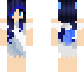pretty blue hair girl