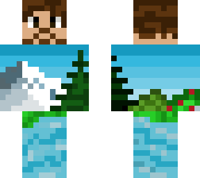 bob ross painting + bob ross shorter hair