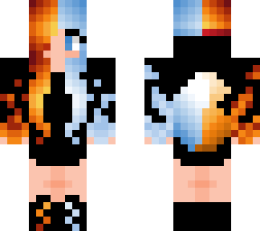 fire&ice female wolf skin