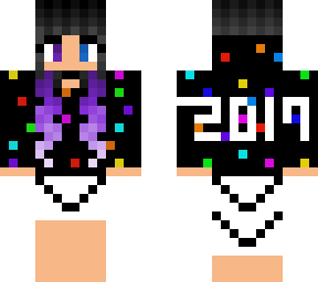 purple girl: 2019 new year