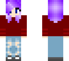 purple hair girl