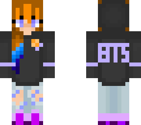 bts hoodie girl