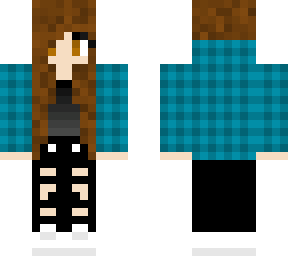 tomboy girl with flannel