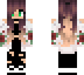 white rose girl