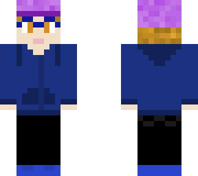 blue hoodie w/ purple snapback jezzika0