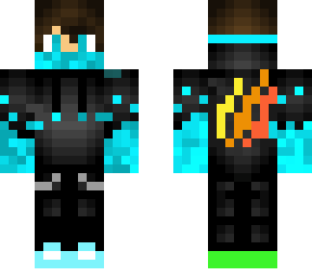 boy with fire hoodie