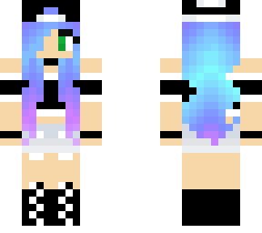 cool galaxy hair girl