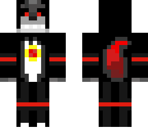 dark puppet with dark wolf suit