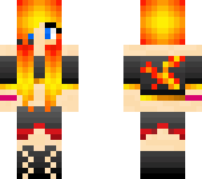 gamer girl edited from fire girl