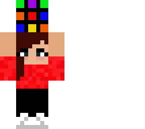 girl with rubik's cube original design by lilsavages