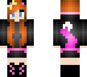 ombre hair cat girl