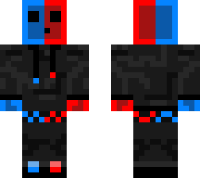 red-blue slime human