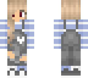blond overalls