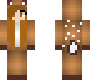 brown hair deer girl