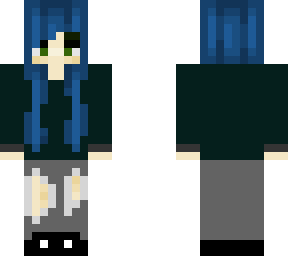 cool blue girl