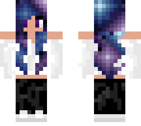 girl with galaxy hair