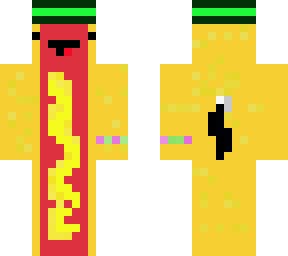 hotdog with hat