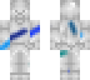 light steve with blue cuts