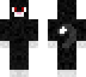 base black cat skin