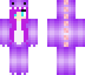 cute purple onesie pajama girl