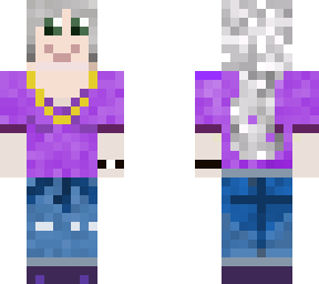 granny in blue jeans