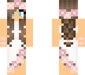 pink flower bride