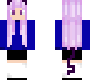 cat girl (with purple hair)