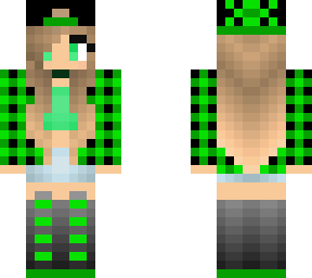 cute green girl
