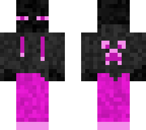 enderman in creeper hoodie (with headphones)