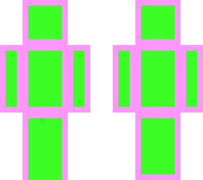neon green and purple boy skin