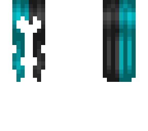 teal/black hair
