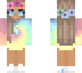 tie-dye flower crown