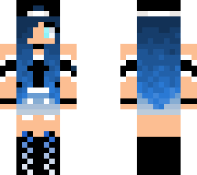 blue haired girl