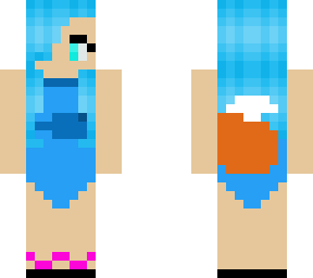 fox girl with swimsuit & eyes down xd