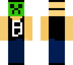 pat in a creeper mask