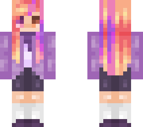 pink & purple school girl