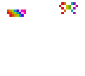 rainbow mask(mask base+bow)