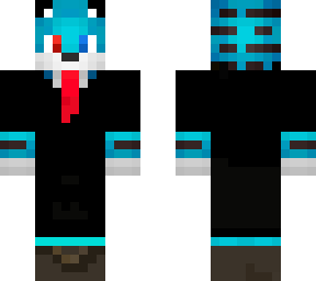 red & blue eyed (blue) business tiger