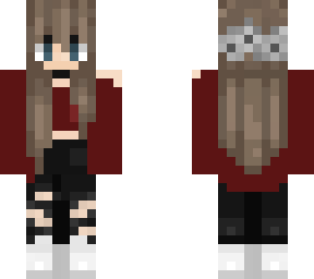 red hoodie girl