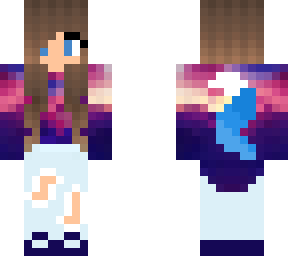 sunset galaxy girl